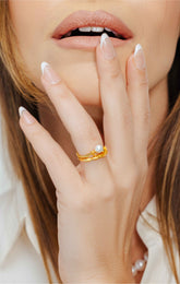 GONE TO HOLLYWOOD - PEARL RING